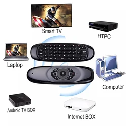 C120 Air Mouse 2.4G Teclado Inalámbrico Retroiluminado Android TV Box