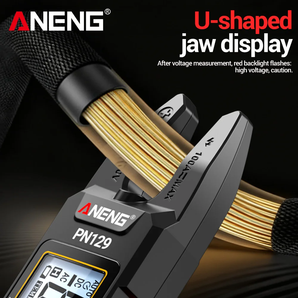 Multímetro Digital inteligente, medidor de abrazadera, 4000 recuentos, voltaje CA/CC, corriente, capacitancia portátil, resistencia, herramientas de detección NCV - imagen 4