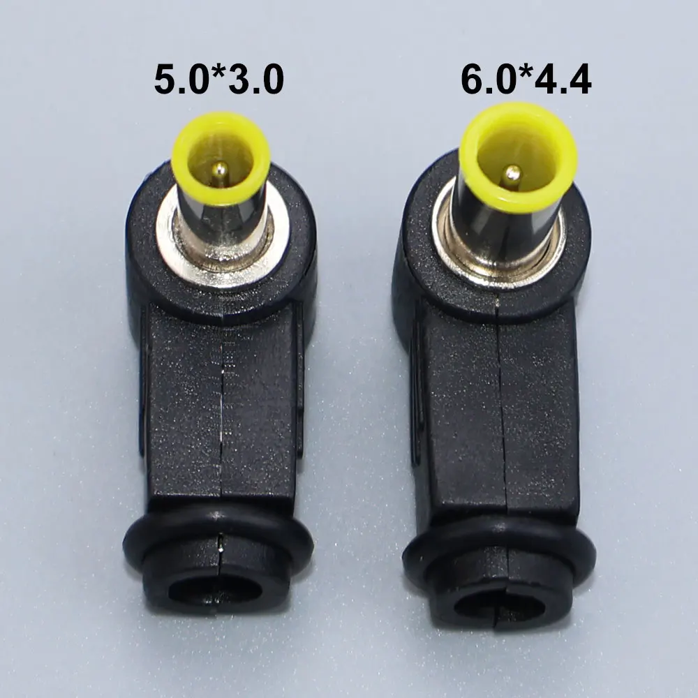 Adaptador de enchufe macho de alimentación CC, conector de soldadura de 90 grados 2,5x0,7 3,5x1,35 4,0x1,7 4,8x1,7 5,0x3,0 6,0x4,4 5,5x2,1 5,5x2,5mm - imagen 4
