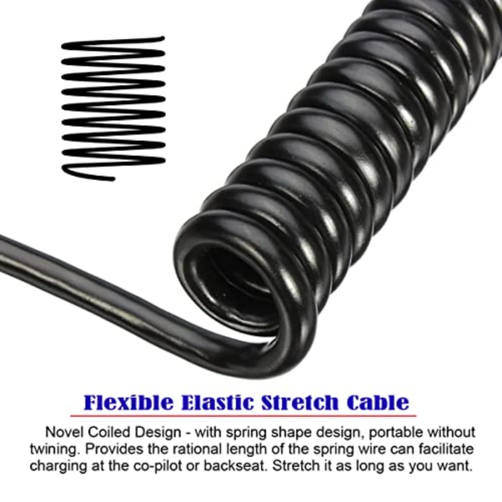 Cable compatible con HDMI 1,4 ángulo izquierdo/derecho Mini o Micro HDMI Cable Flexible de rizo de resorte compatible para tableta DSLR Monitor HDTV - imagen 5