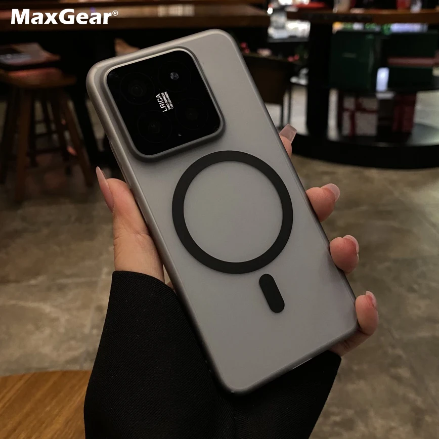 Funda transparente Original mate para Magsafe para Xiaomi 15 14 13 Pro Ultra 14Pro 15Pro 15Ultra a prueba de golpes funda magnética de armadura dura