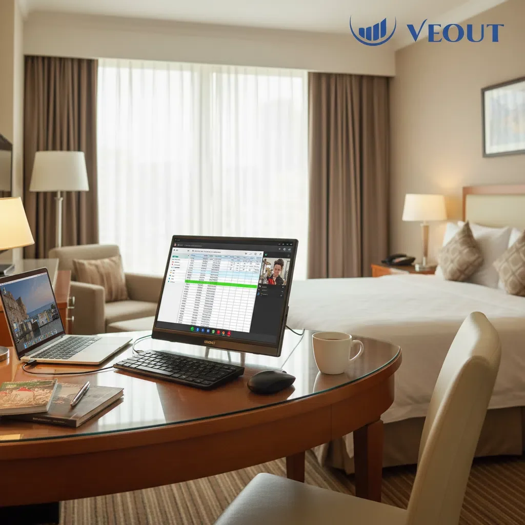 Pantalla portátil de 15,6 pulgadas: monitor de viaje ultrafino sin bisel 1080P FHD IPS, con soporte para devi multifuncional portátil