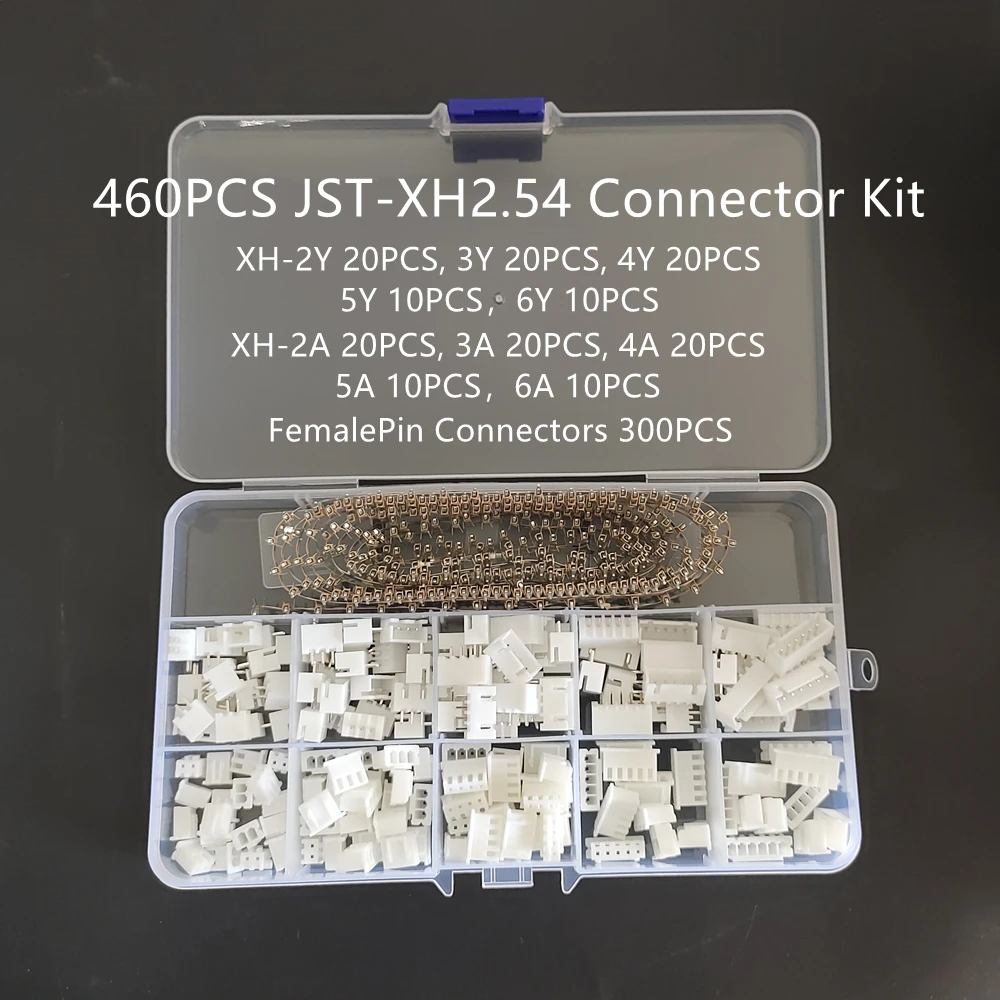 JST PH2.0 XH2.54 Kit de conector de aguja recta macho hembra enchufe de 2/3/4/5/6 pines con Kit de conectores de cable de cabecera de enchufe de Terminal - imagen 2