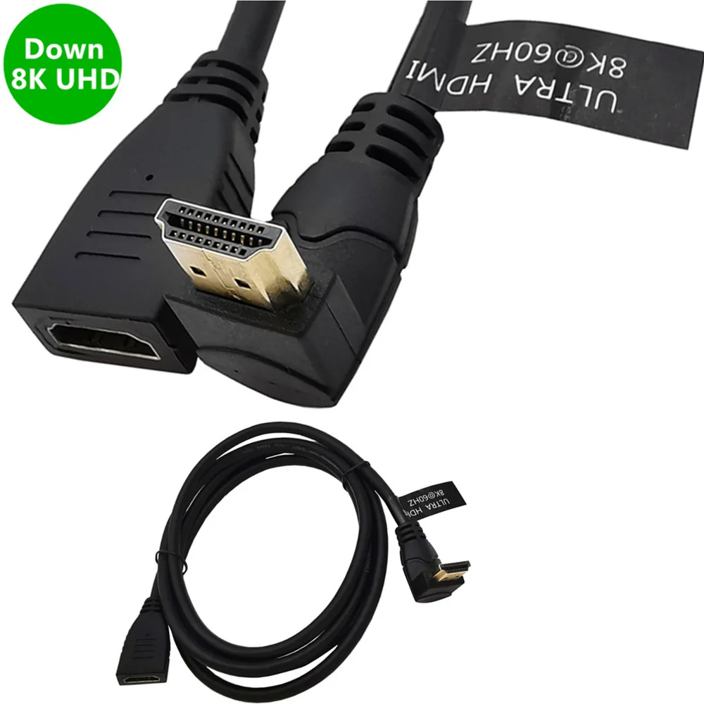 Cable de extensión compatible con HDMI 8K, cable extensor HDMI de alta velocidad 8K60 4K120 144Hz cable conector adaptador macho a hembra - imagen 4