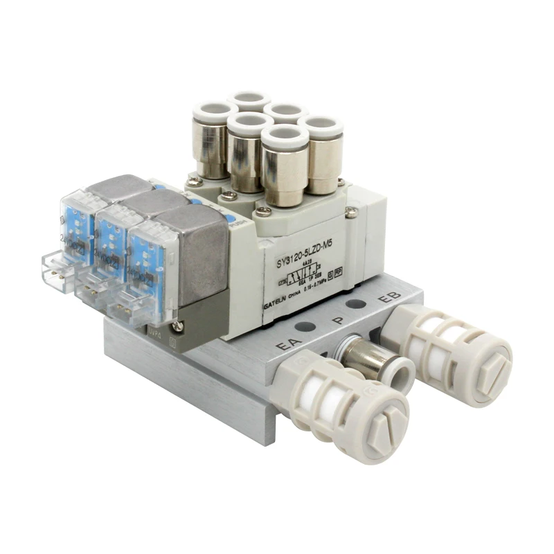 Válvula solenoide tipo SMC SY3120, combinación de válvula de control de cilindro individual controlada electrónicamente, SY3120-5LZD-M5 de SY3120-6LZD-M5 - imagen 4