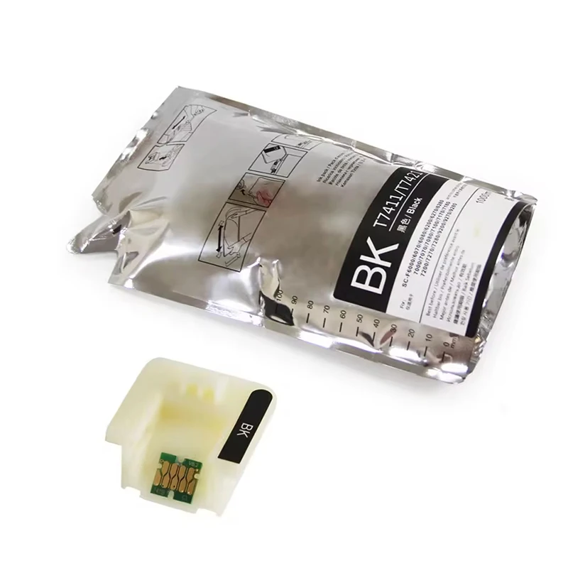 Paquete de tinta T7411 T7412 T7413 T7414 T741X, bolsa de tinta de sublimación para Epson F6000 F6070 F6200 F6270 F7000 F7200 F7270 F9200, 1000ML - imagen 3