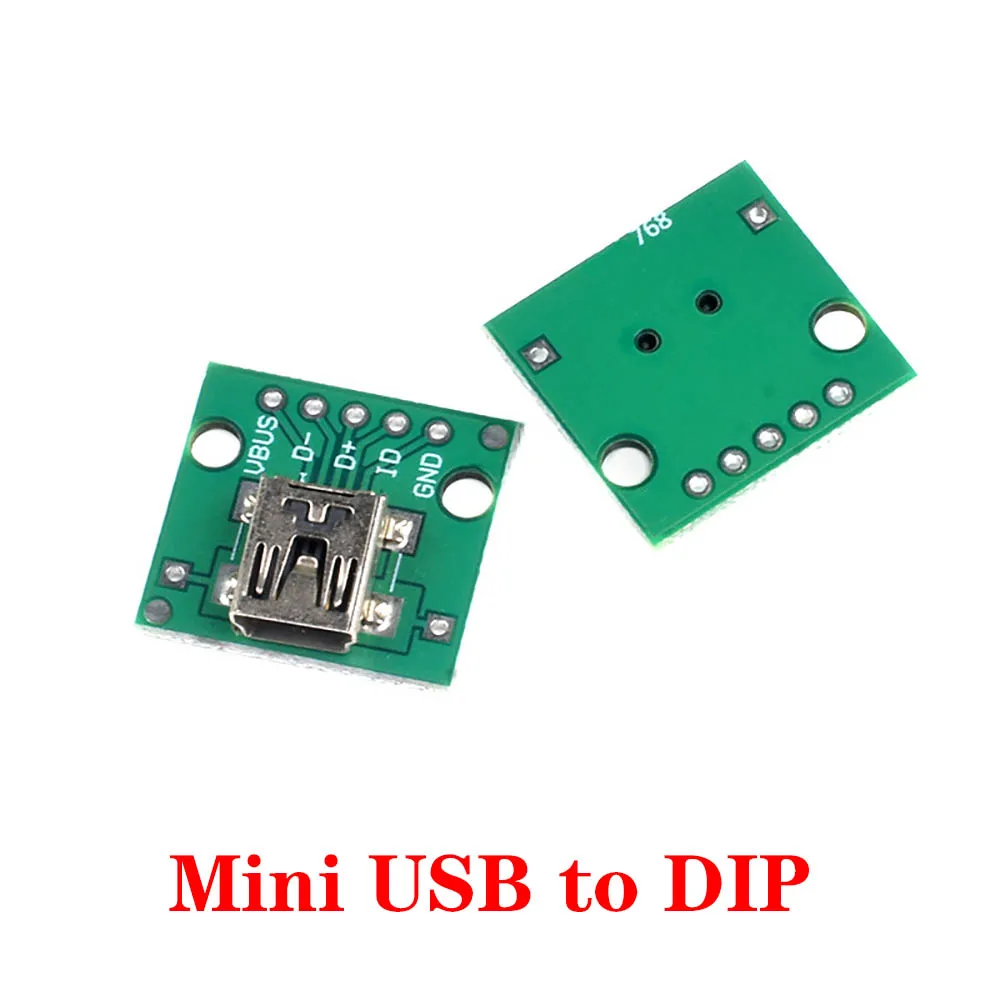 Conector USB 2,0 3,0 A hembra USB A macho Micro Mini tipo c, interfaz A DIP, Adaptador convertidor, placa de ruptura - imagen 2