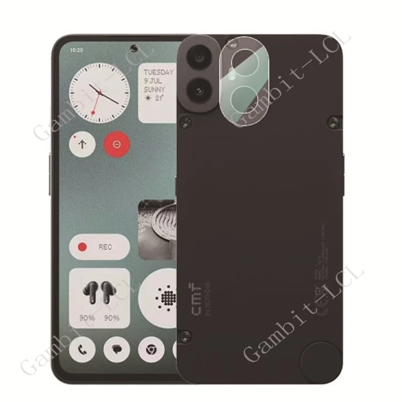 Lente de cámara 3D para nada CMF Phone 1 Phone (2) vidrio templado en Phone1 Phone2 ONE TWO 2 película protectora de pantalla trasera