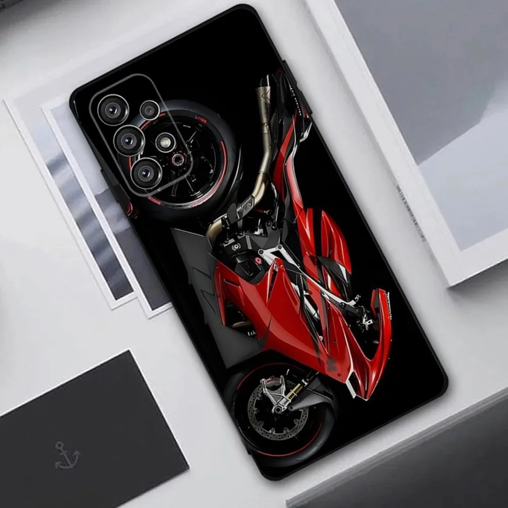 Funda de teléfono para motocicleta Racing d-duciatis, funda negra suave para Samsung Galaxy A20,A21s,A22,A31,A32,A52,A53,A72,73,A80,A91 - imagen 2