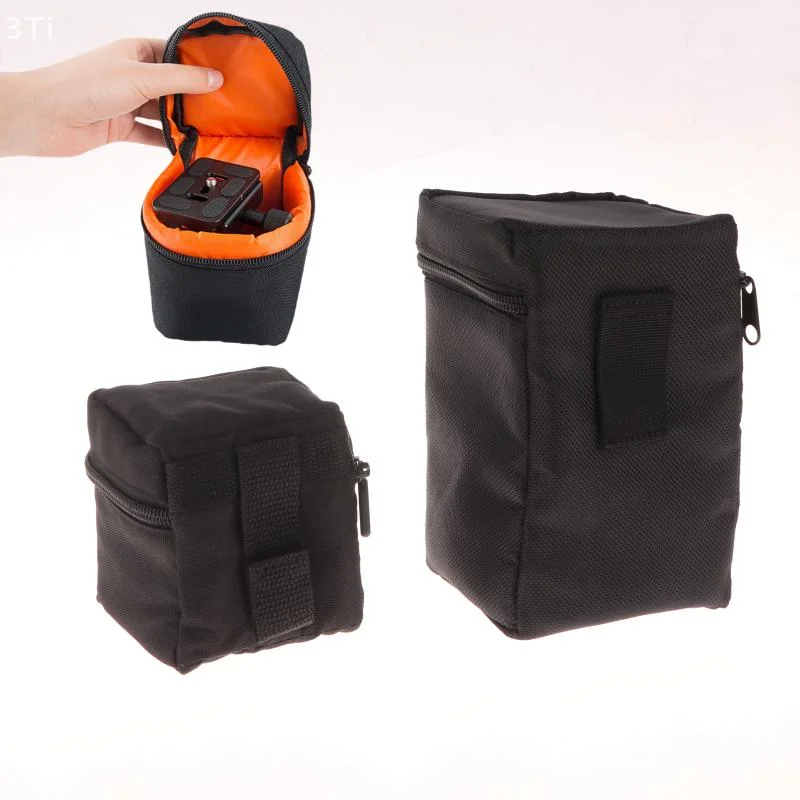 Bolsa para lentes de cámara portátil, suministros de fotografía, bolsa protectora para lentes de cámara DSLR de 10/17cm de altura, 1 unidad - imagen 5