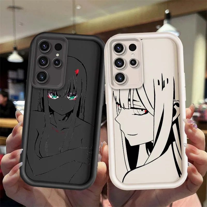 Zero Two Anime para Samsung Galaxy S25 S24 S23 S22 S21 S20 Ultra Plus FE 5G Eye Ladder funda de teléfono - imagen 2