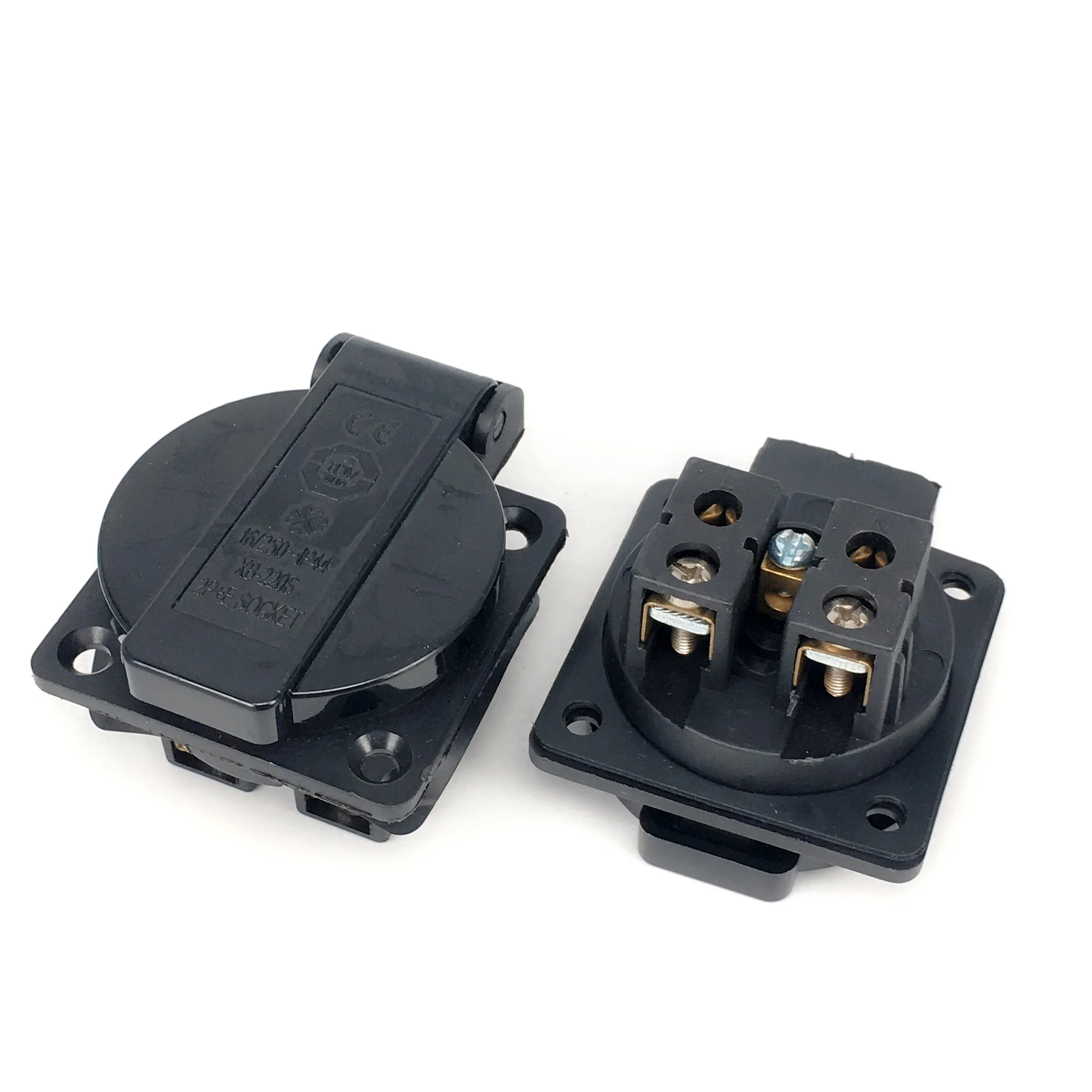 Deutschland Wasserdichte Industriesteckdose AC-Steckdose Deutscher Industriestecker Steckdose mit wasserdichter Abdeckung - imagen 2