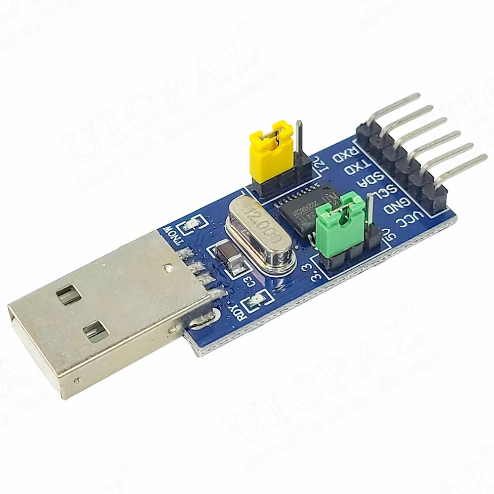 Módulo de conversión USB a I2C IIC UART USB a TTL microcontrolador STC STM 2 en 1 descargador de puerto serie CHT341T - imagen 3