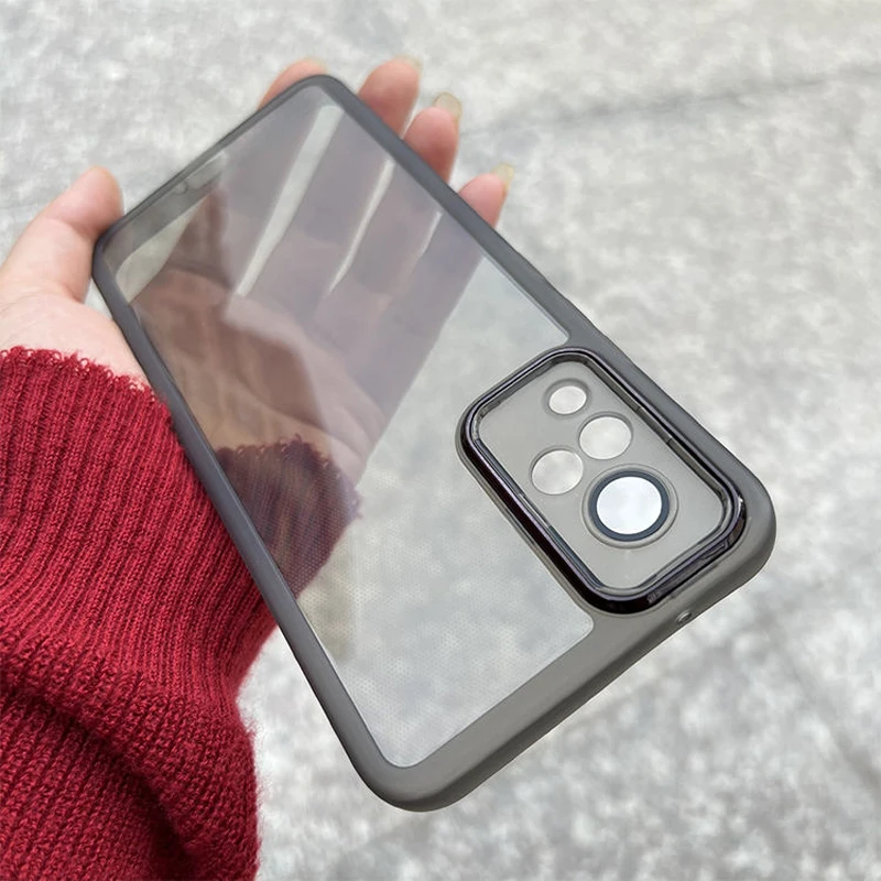 Para Vivo V21 funda vivo V21 4G funda de teléfono vivo V21 5G funda Vivo V21S cubierta transparente Protector de cámara cubierta de lente - imagen 2