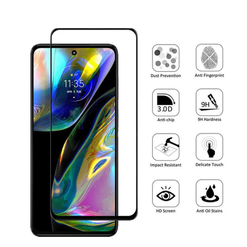 Motorola Moto G13/G22/G23 – Protector de pantalla vidrio templado 9H - imagen 3