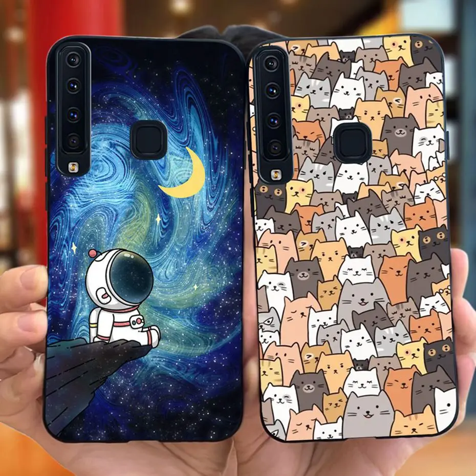 Funda de silicona suave con dibujos animados para Samsung Galaxy A9, protector de silicona suave de Color caramelo para Samsung A9 2018, SM-A920F, A9200, 2018 - imagen 3