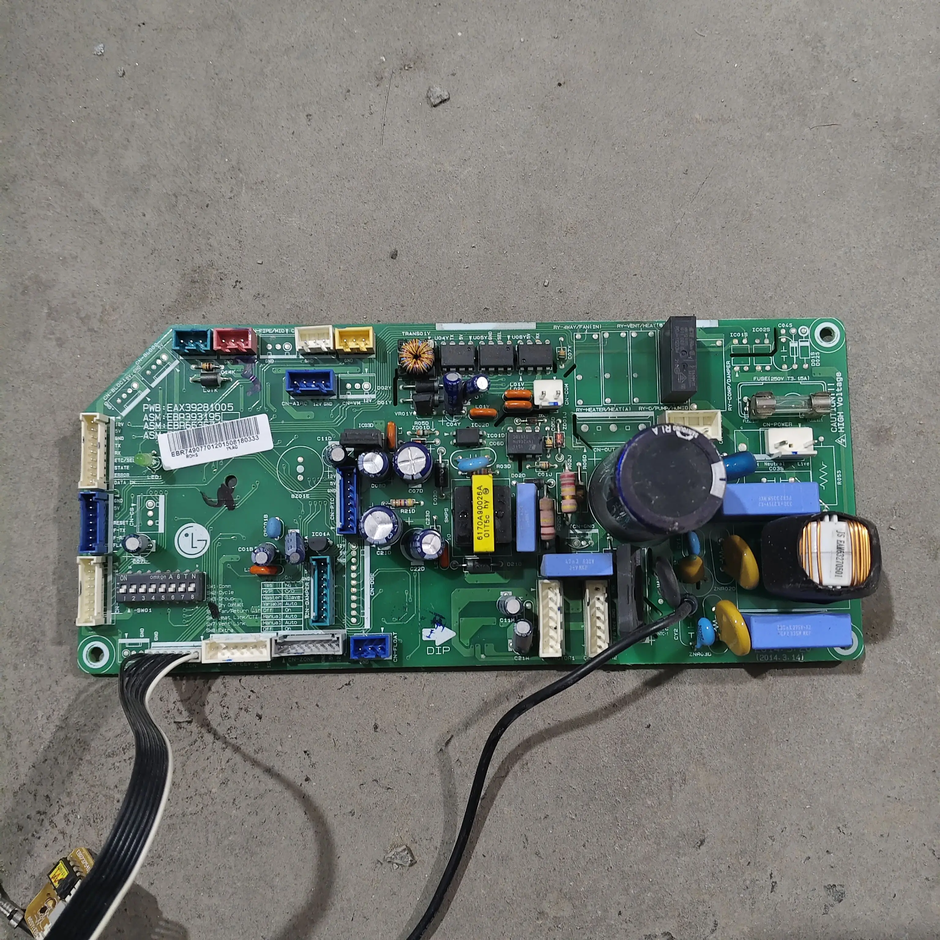 Adecuado para la placa principal del ventilador del aire acondicionado central LG EBR 39319514