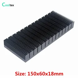Disipador de calor aluminio negro Chip LED refrigeración