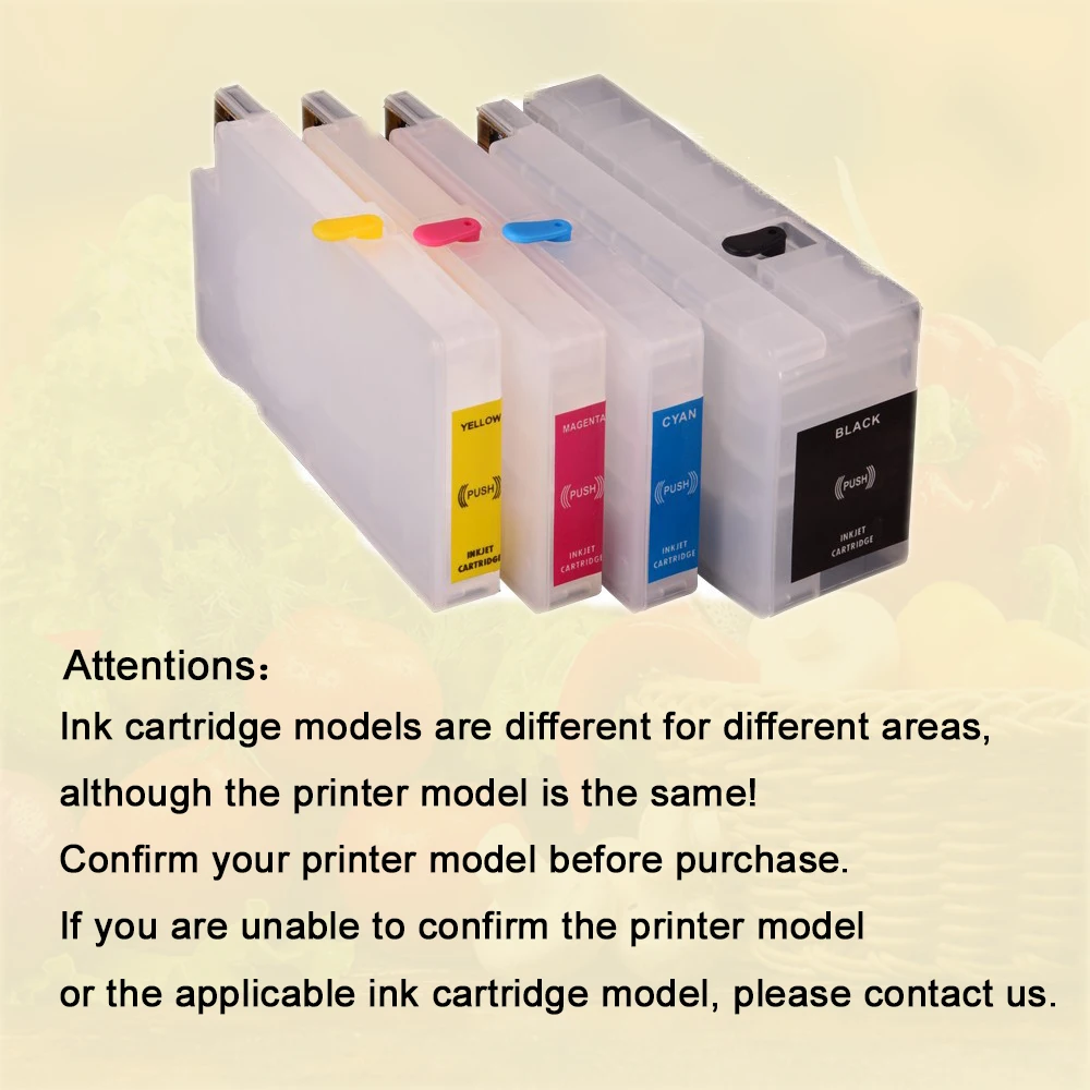 Cartucho de tinta recargable HP 711XL 711, 4 colores, con Chips ARC, cartucho de recarga HP711 para impresoras HP DesignJet T520 T120 - imagen 4