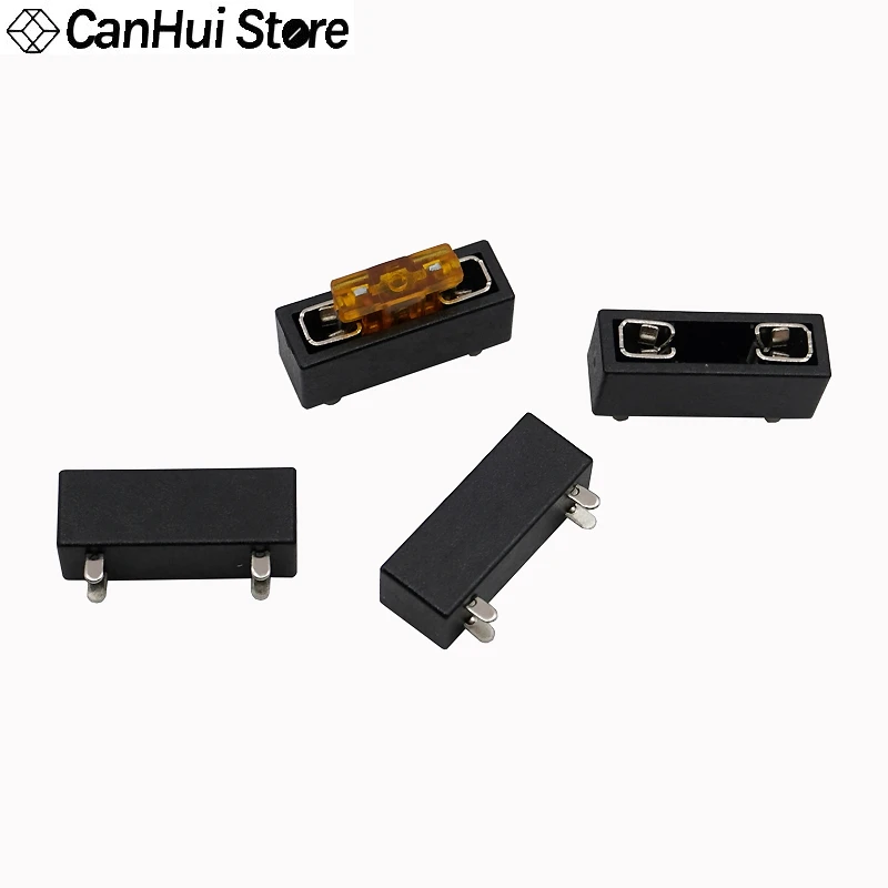 Portafusibles de hoja de coche, 5 piezas, Micro, pequeño, mediano, 250V, 4 pines, Clip de plástico, asiento, PCB, montaje en Panel, bloques de seguro de seguridad - imagen 4