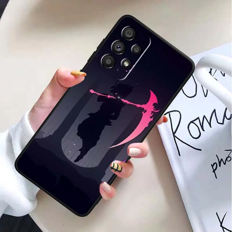 D-Dragon Ball Cool Son Goku para Samsung Galaxy A73 A72 A55 A54 A53 A52 A35 A34 A33 A32 A15 A14 5G funda de teléfono negra - imagen 4