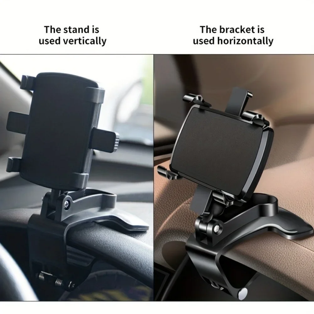 Soporte para teléfono para salpicadero de coche Universal 360 ° Soporte de navegación GPS portátil con rotación para iPhone, Samsung, Xiaomi, soporte para teléfono inteligente para coche - imagen 4