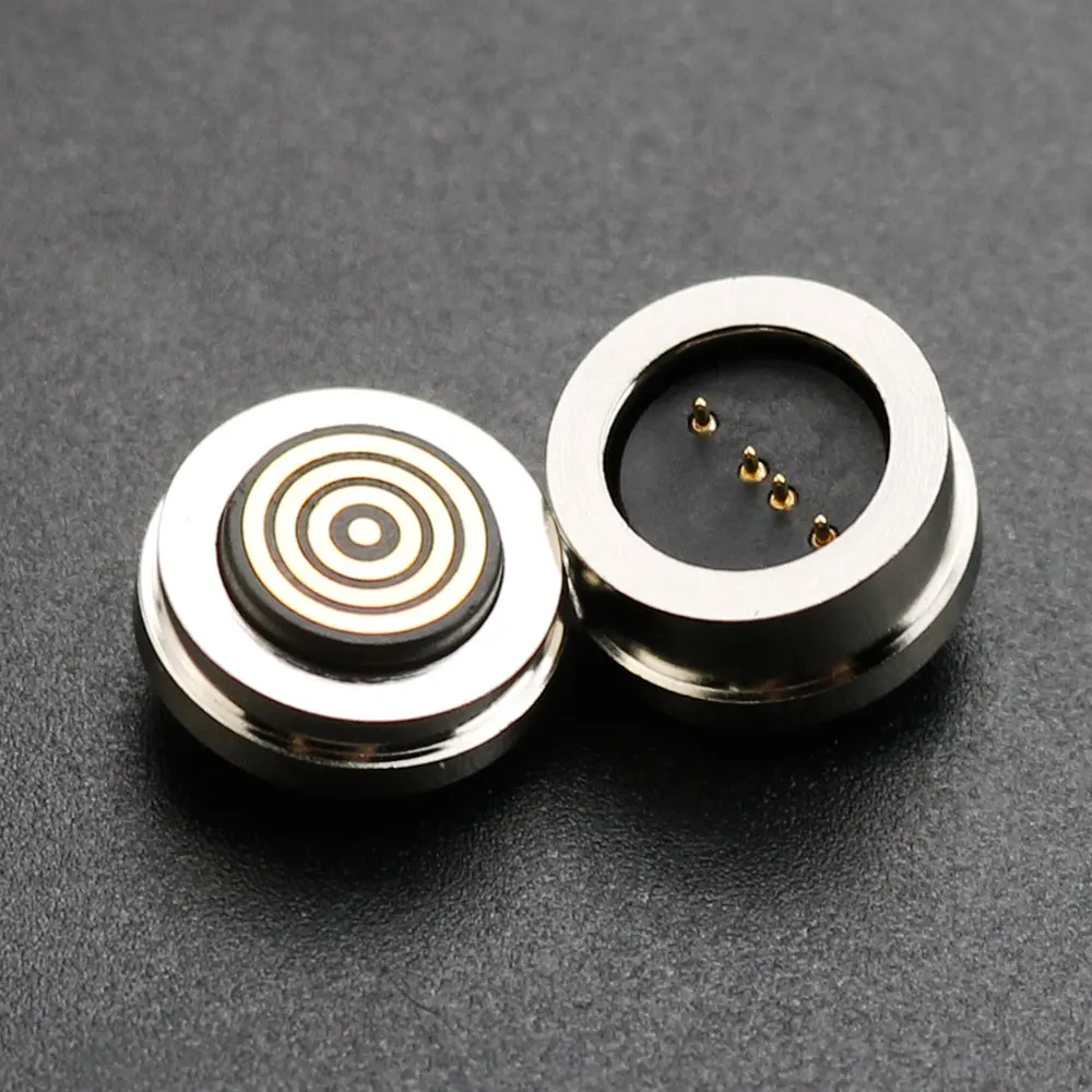 Conector Pogo de succión de imán de CC redondo, luz de riel inteligente LED, Conector de Control de luz de carga magnética, 4 pines, 5a - imagen 3