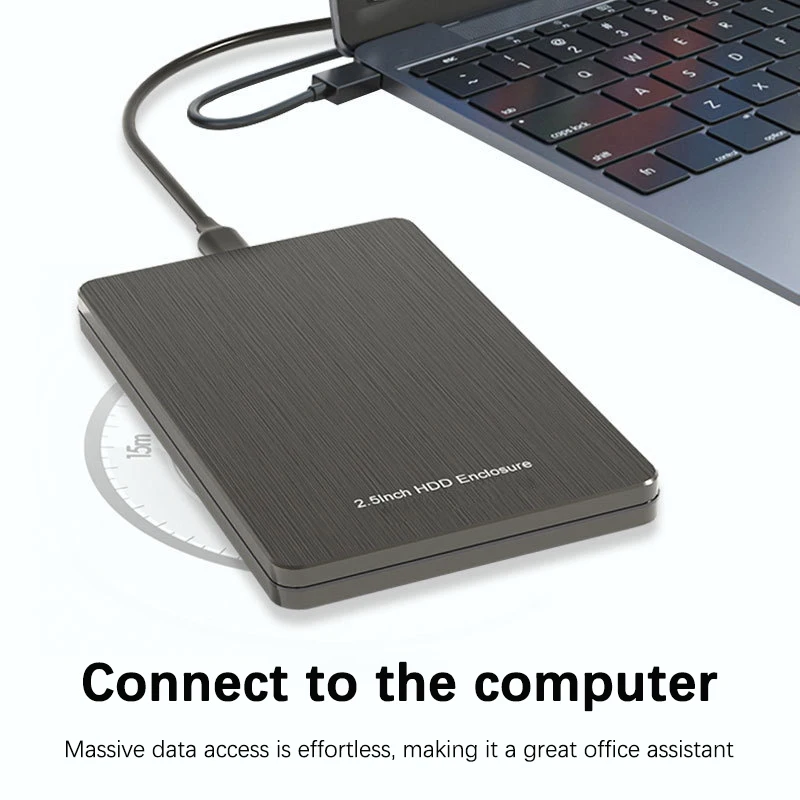 UTHAI U3S2522 Nueva caja de disco duro SATA móvil de alta velocidad USB 3,1/3,0 de 7 mm con carcasa de disco duro de aleación de aluminio de 2,5 pulgadas - imagen 5