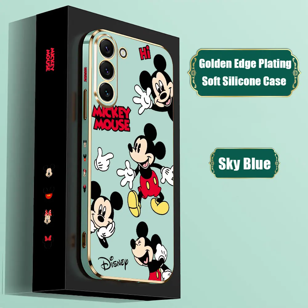 Funda de dibujos animados de Mickey Mouse y Minnie para Samsung Galaxy Note Ultra 20, 10, 9, 8 Plus, A15, A14, A13, A05, S, M62, M53, M51, M33, M32, M31, 5G - imagen 4