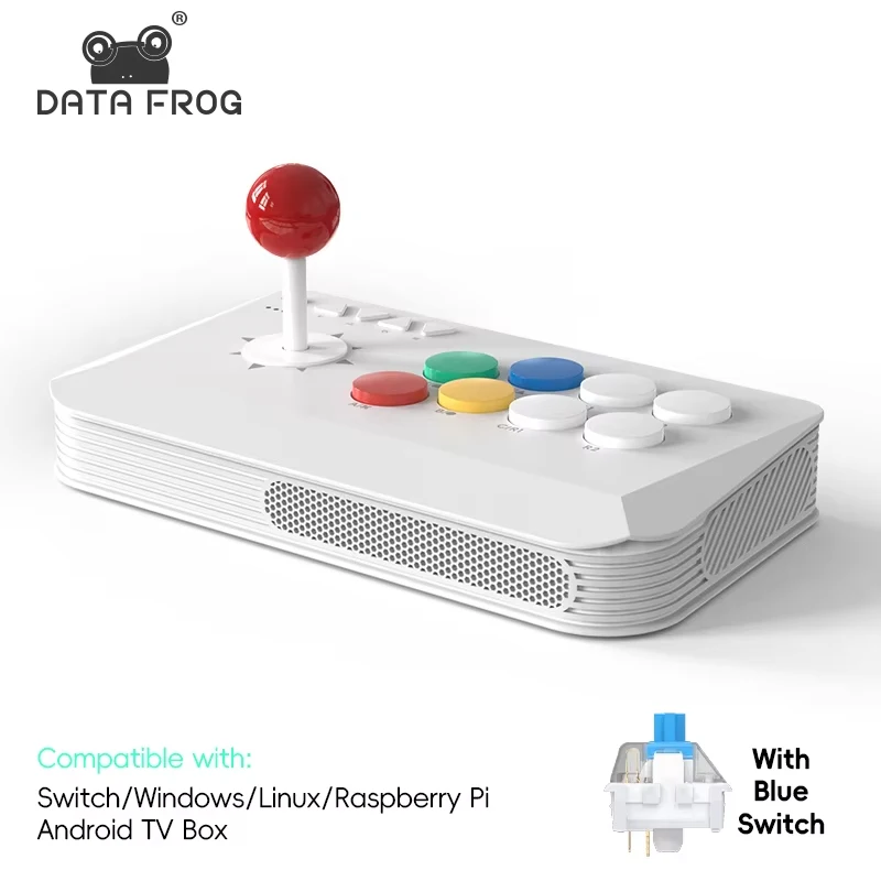 DATA FROG Y5A Arcade Stick para Switch 2 y Windows, Arcade Fight Stick compatible con Bluetooth inalámbrico, receptor 2,4G - imagen 2