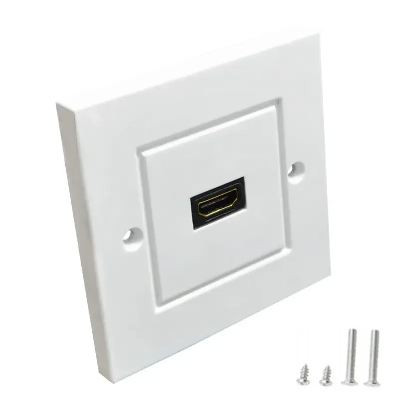 Panel de enchufe de alta definición Compatible con HDMI de 86mm enchufe de pared de TV Digital de 180/90 grados versión 2,0 molde de enchufe de alta definición - imagen 4