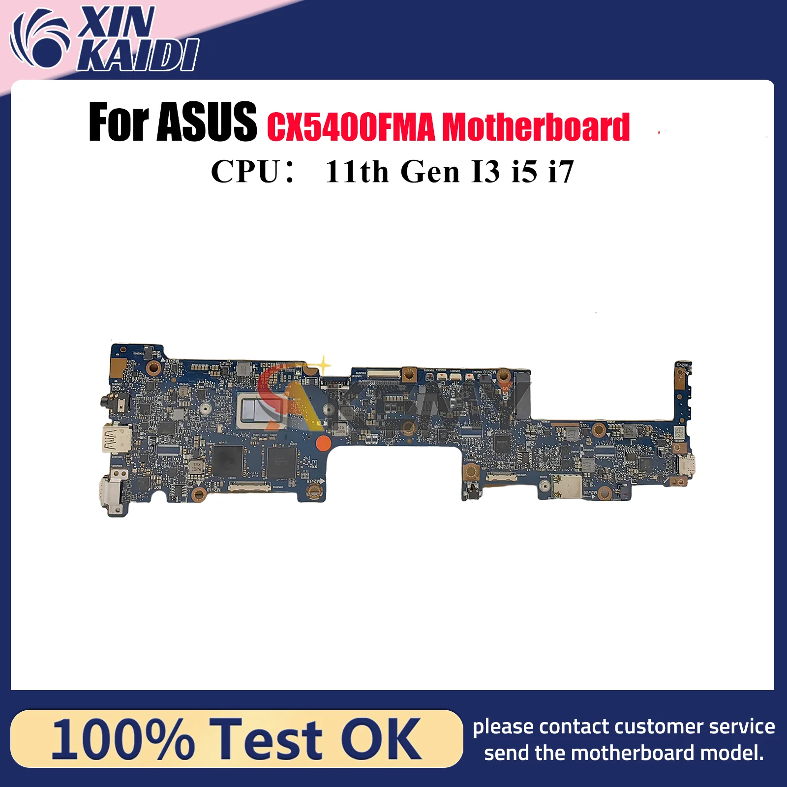 Placa base para ordenador portátil CX5400FMA para ASUS Chromebook Flip CX5 CX5400F CX5400FMA con 11. a generación I3 i5 i7 100% pruebas OK stk