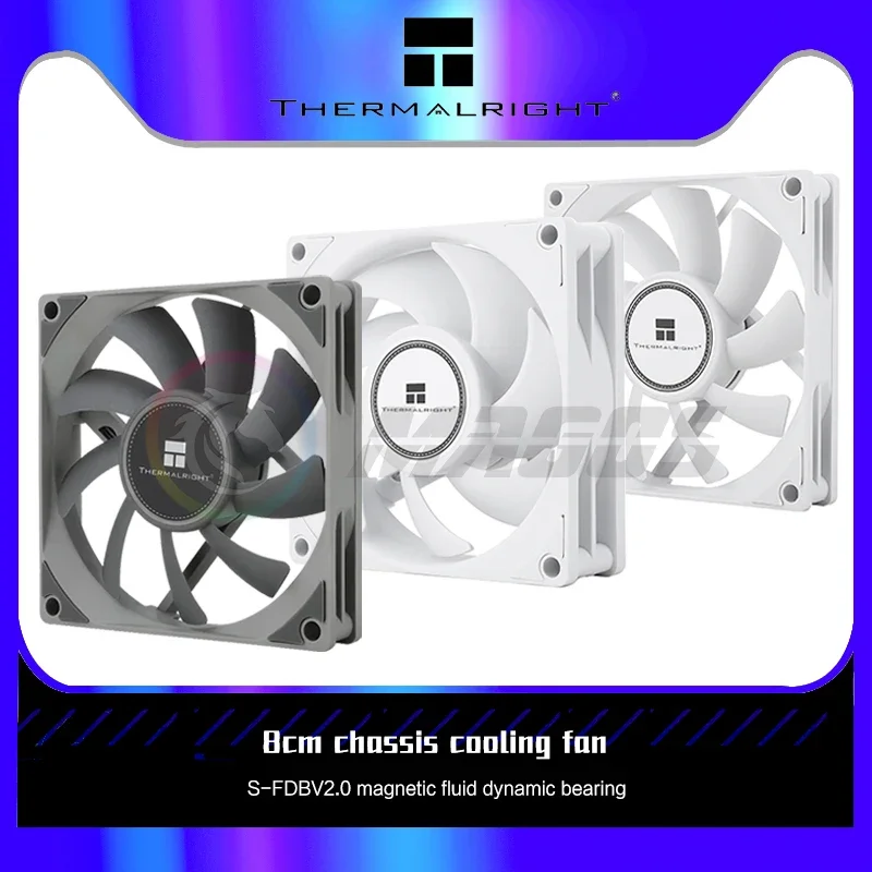 Thermalright TL-8015 Ventilador Refrigeración Ultrasilencioso PC 80mm Radiador CPU 4 Pines PWM 2200RPM Ventiladores Sistema Chasis - Vista principal del producto