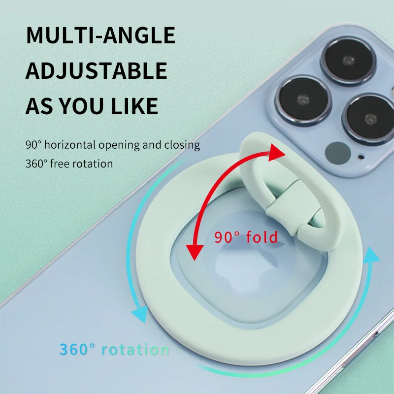 Soporte magnético de anillo para teléfono móvil, accesorio para iPhone 14, 13, 12, Mini Pro Max, ultrafino, para coche, extraíble, con agarre para Smartphone - imagen 3