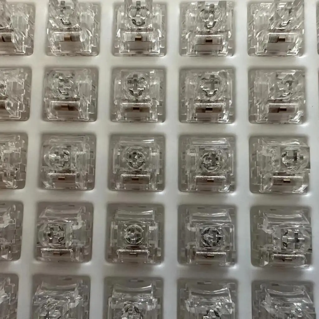 Teclado mecánico totalmente transparente, interruptor lineal de 3 pines, 45 gf, SMD, RGB, MX - imagen 4