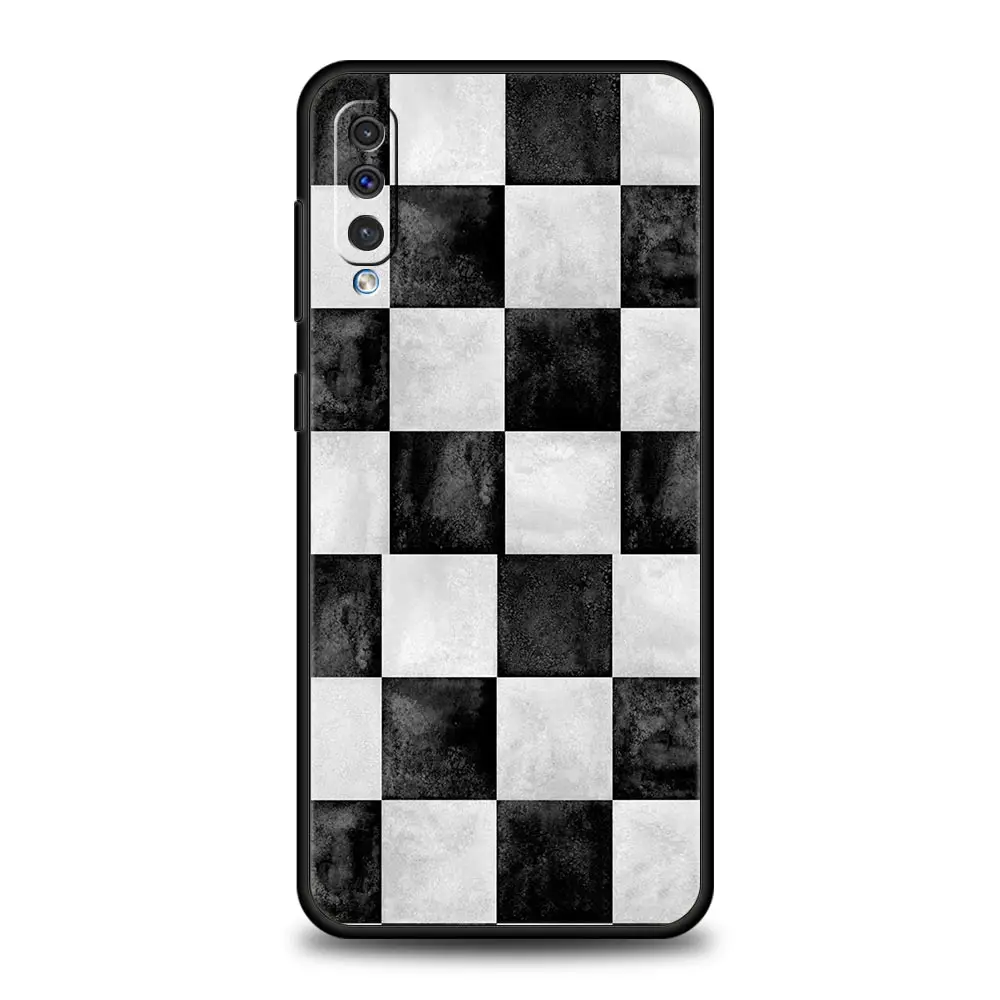 Funda de tablero de ajedrez para Samsung A56 A36 A26 A54 A52 A24 A14 A50 A72 A70 A06 A12 A22 A34 A42 A32 A04s A16 5G - imagen 4