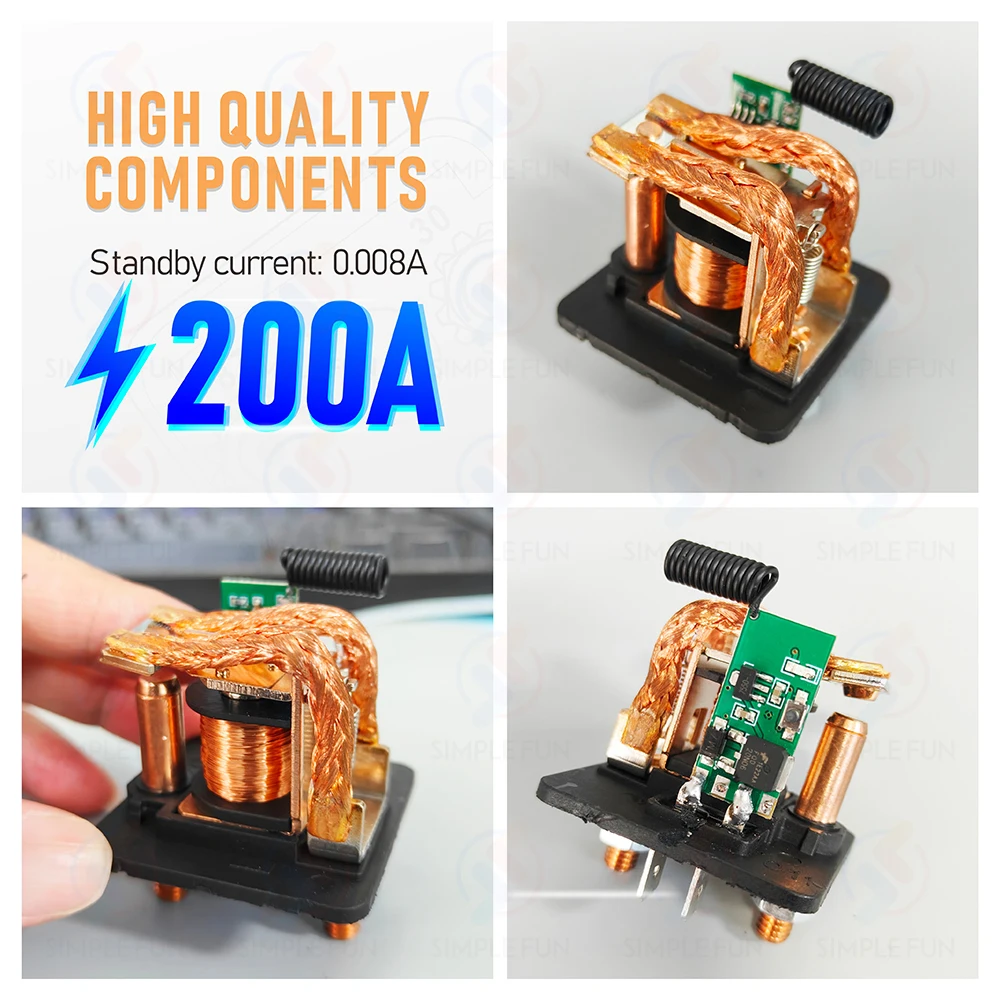 Interruptor de Control remoto inalámbrico de batería de coche, interruptor aislador de corte de desconexión de alta potencia de 12V 200A, antirrobo, protege la batería del coche - imagen 4