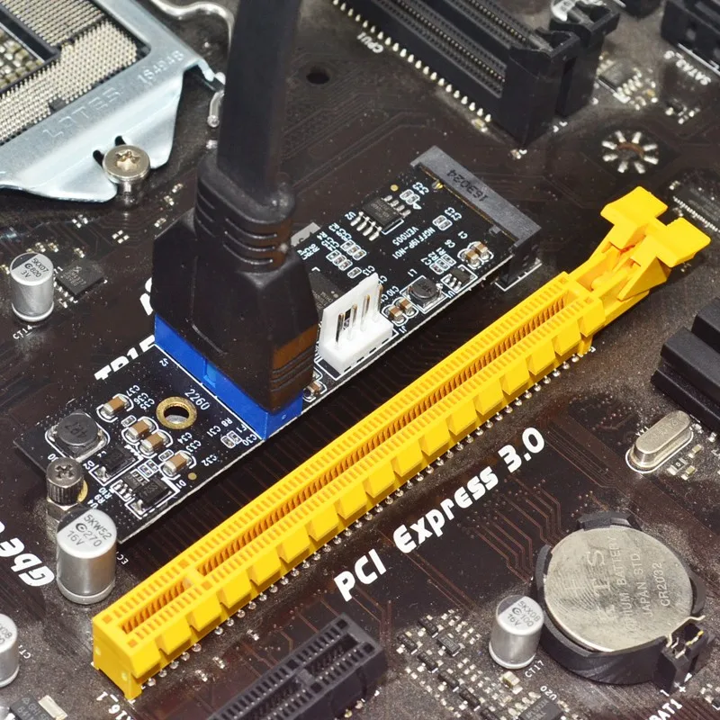 Adaptador M.2 B + M Key NVME PCIe a 19 pines, tarjeta de expansión, elevador de energía de 4 pines, convertidor NVME a USB3.0 de 19/20 pines, tarjeta adicional para escritorio - imagen 5