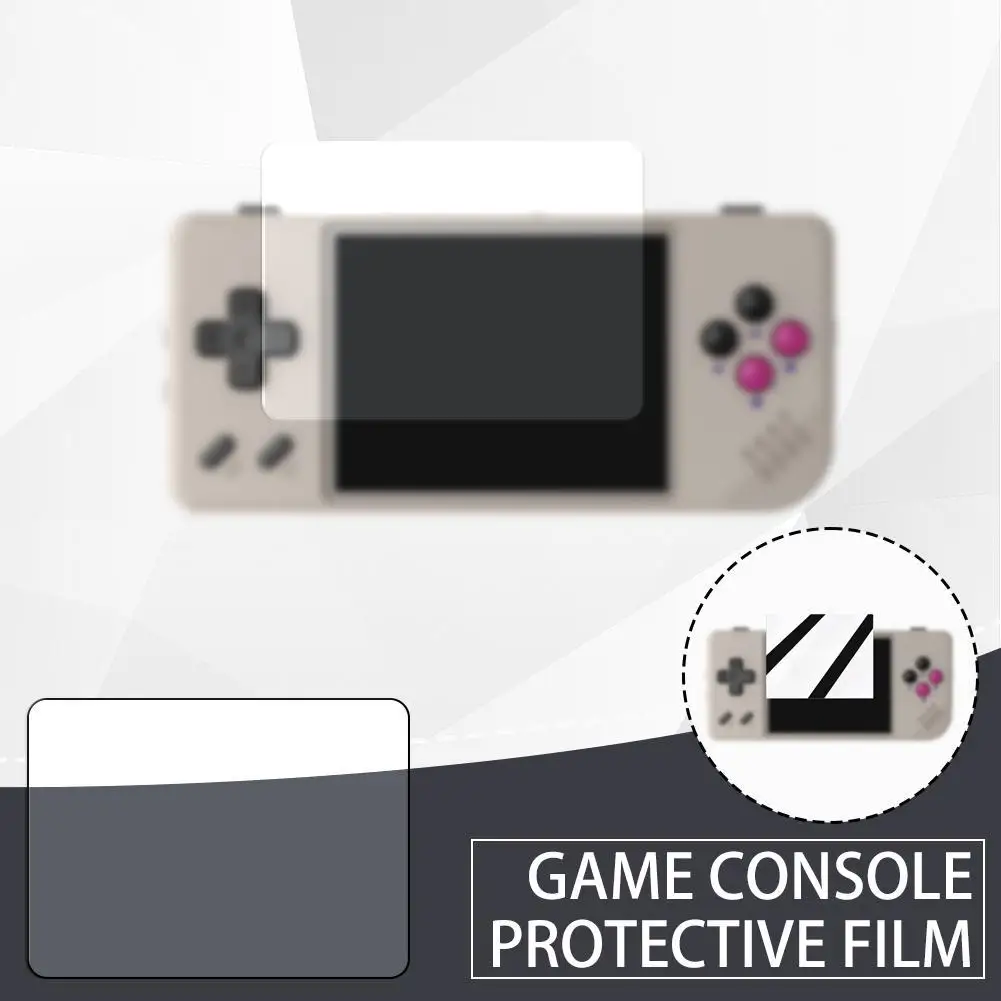 Protector de pantalla suave de 2 piezas para consola de juegos ANBERNIC RG28XX, película protectora a prueba de explosiones, accesorios de protección