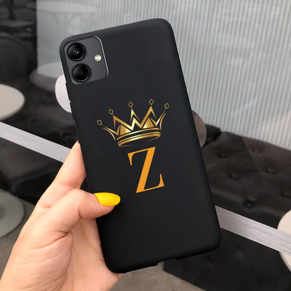 Funda bonita con letras de corona para Samsung Galaxy A04s, Fundas de silicona suave para teléfono Samsung A04 Galaxy A04e A 04 s, parachoques - imagen 2