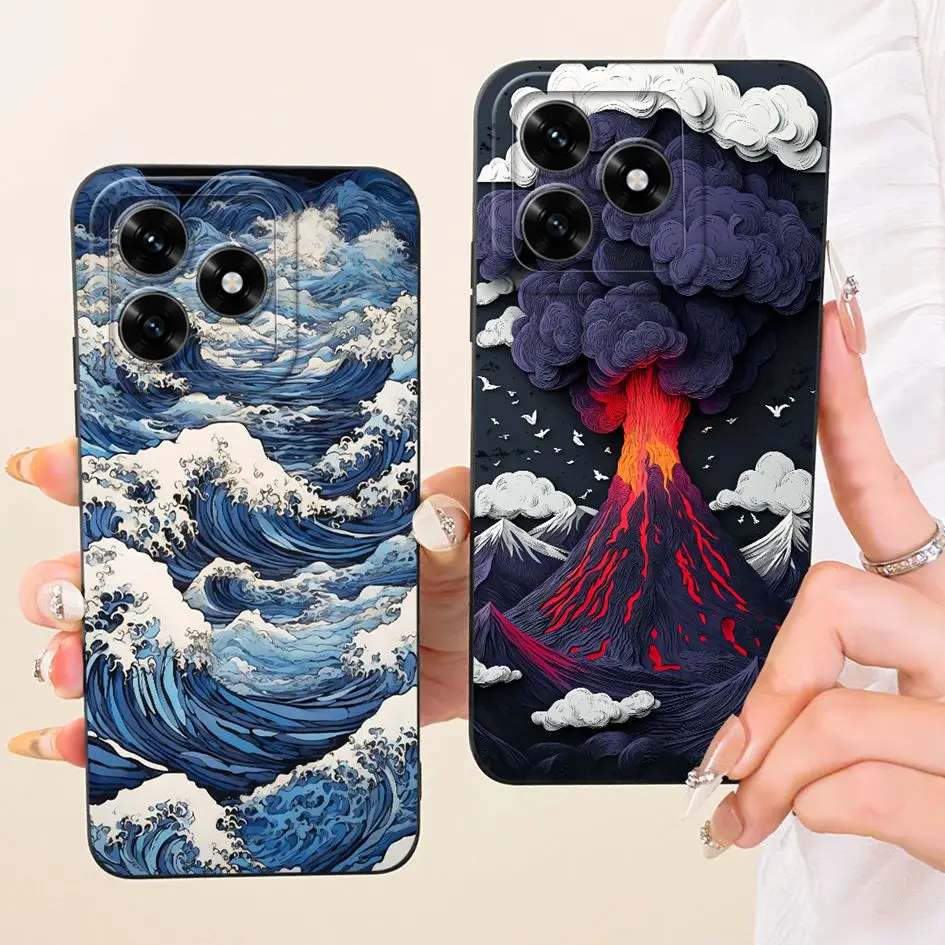 Para Honor X5c Plus 2025 funda creativa conejo gato dibujos animados suave silicona líquida anticaída contraportada para Honor X5c 4G X5cPlus Capa - imagen 4