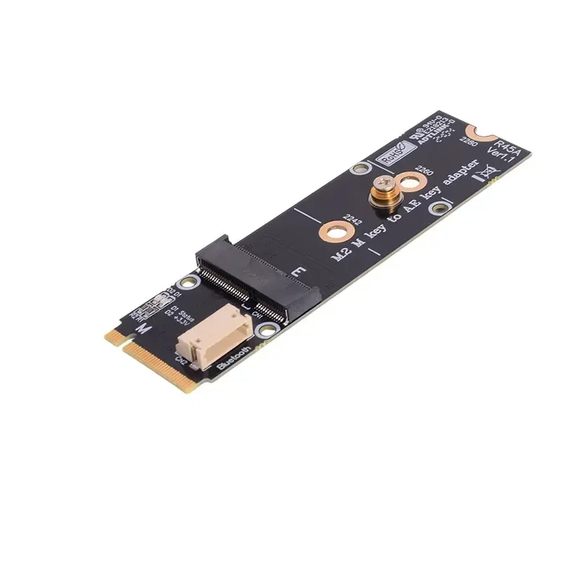 M.2 NVMe M Key 2280 a WiFi A/E Key 2230 tarjeta adaptadora Intel AX210 WiFi Bluetooth tarjeta de red inalámbrica PCI-E 4,0 X2 para QCNCM865 - imagen 4