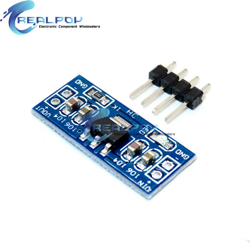 5 uds AMS1117 1,2 V 1,5 V 1,8 V 2,5 V 3,3 V 5V módulo de fuente de alimentación AMS1117-5.0V módulo de potencia AMS1117-3.3V para Kit Diy - imagen 2