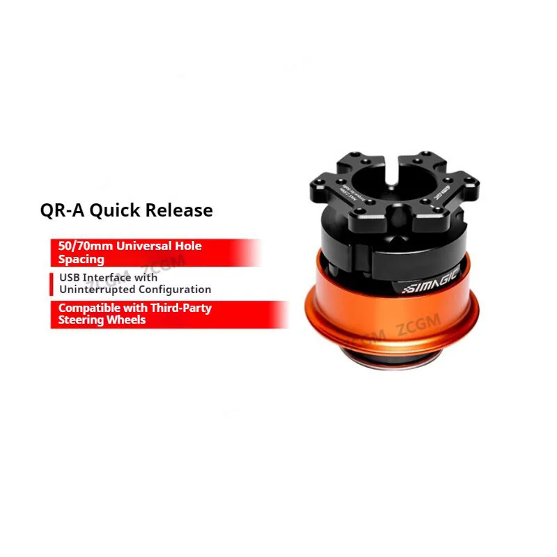 Adaptador de liberación rápida con base de rueda Simagic QR-A QR para base Alpha EVO (solo admite alpha evo) y volantes de terceros