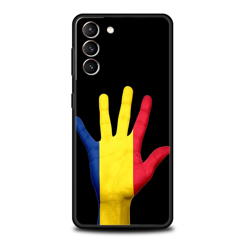Funda de teléfono con bandera de Rumania para Samsung Galaxy S25 Edge S24 S23 S22 S20 Ultra S21 FE 5G S10 Plus, funda suave de TPU - imagen 3