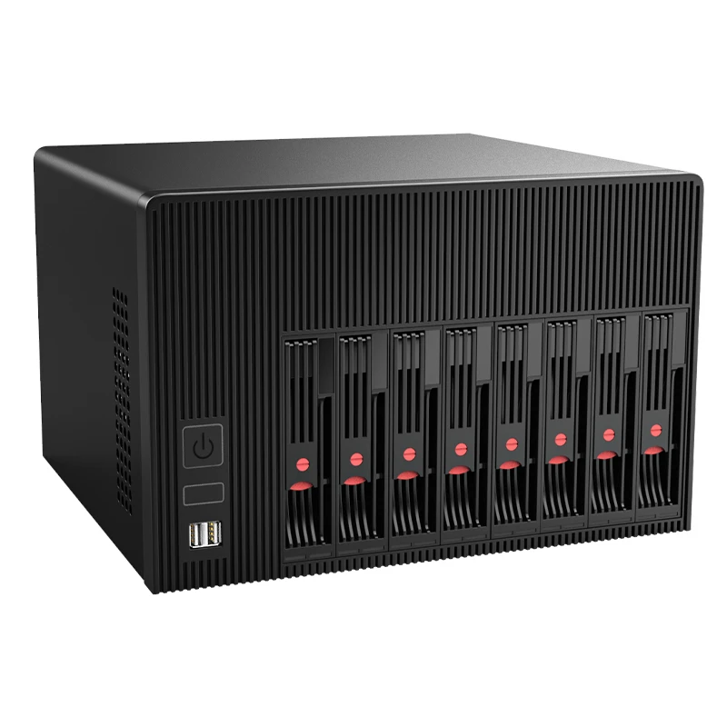 BKHD N5095 NAS Celeron N5095 de 8 bahías Soporte de 4 núcleos FreeNAS TrueNAS SATA 2.5 HDD SSD de 3,5 pulgadas Adecuado para uso doméstico y comercial - imagen 2
