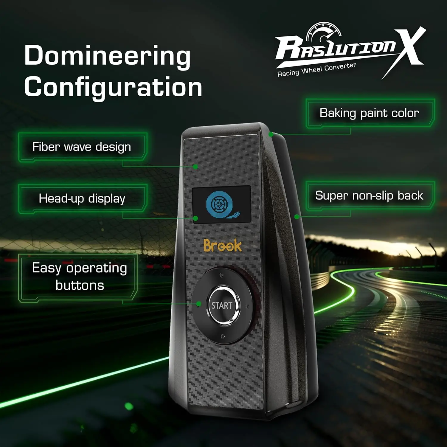 Convertidor de volante de carreras Ras1ution X - para volante Xbox 60+ compatible |   Comentarios de fuerza y control de aplicaciones - imagen 2