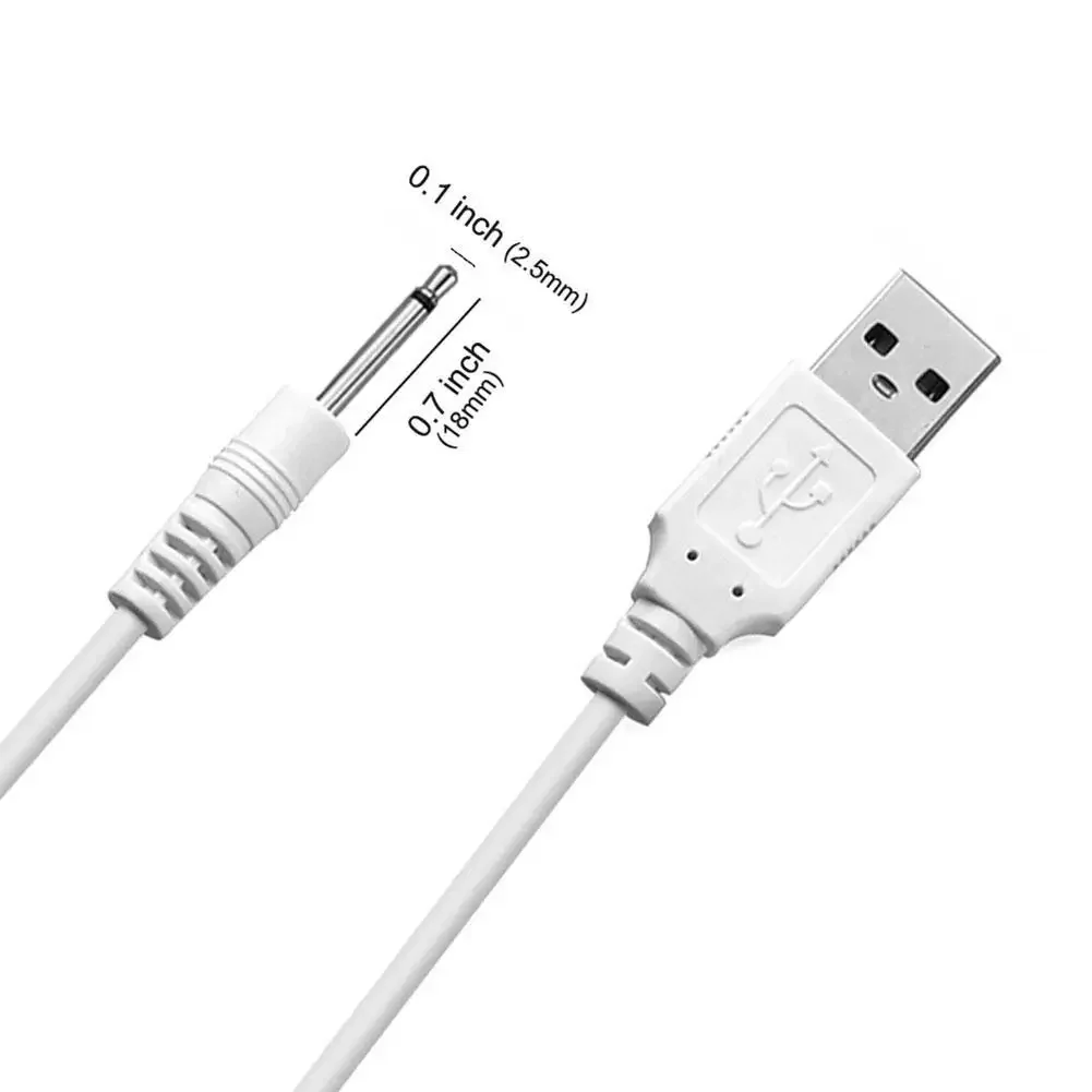 Cable cargador USB DC 2,5 para juguetes de adultos, recargable, accesorios para masajeadores, fuente de alimentación USB Universal - imagen 3