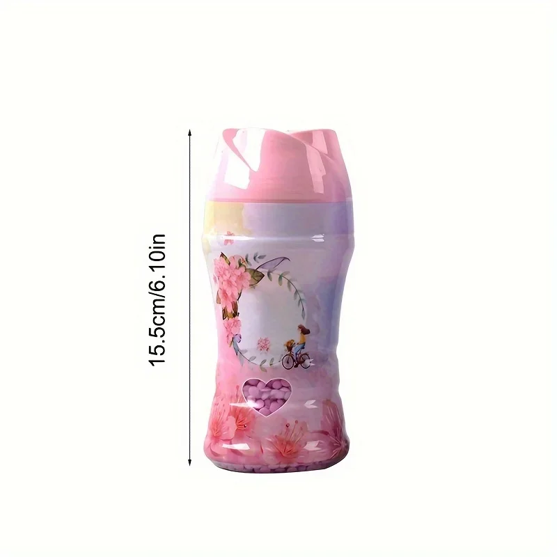 Assorted Floral Scent Booster Beads 8.27inch Plastic Container Washing Machine Compatible Fabric Softening Beads Long-Lasting - imagen 3