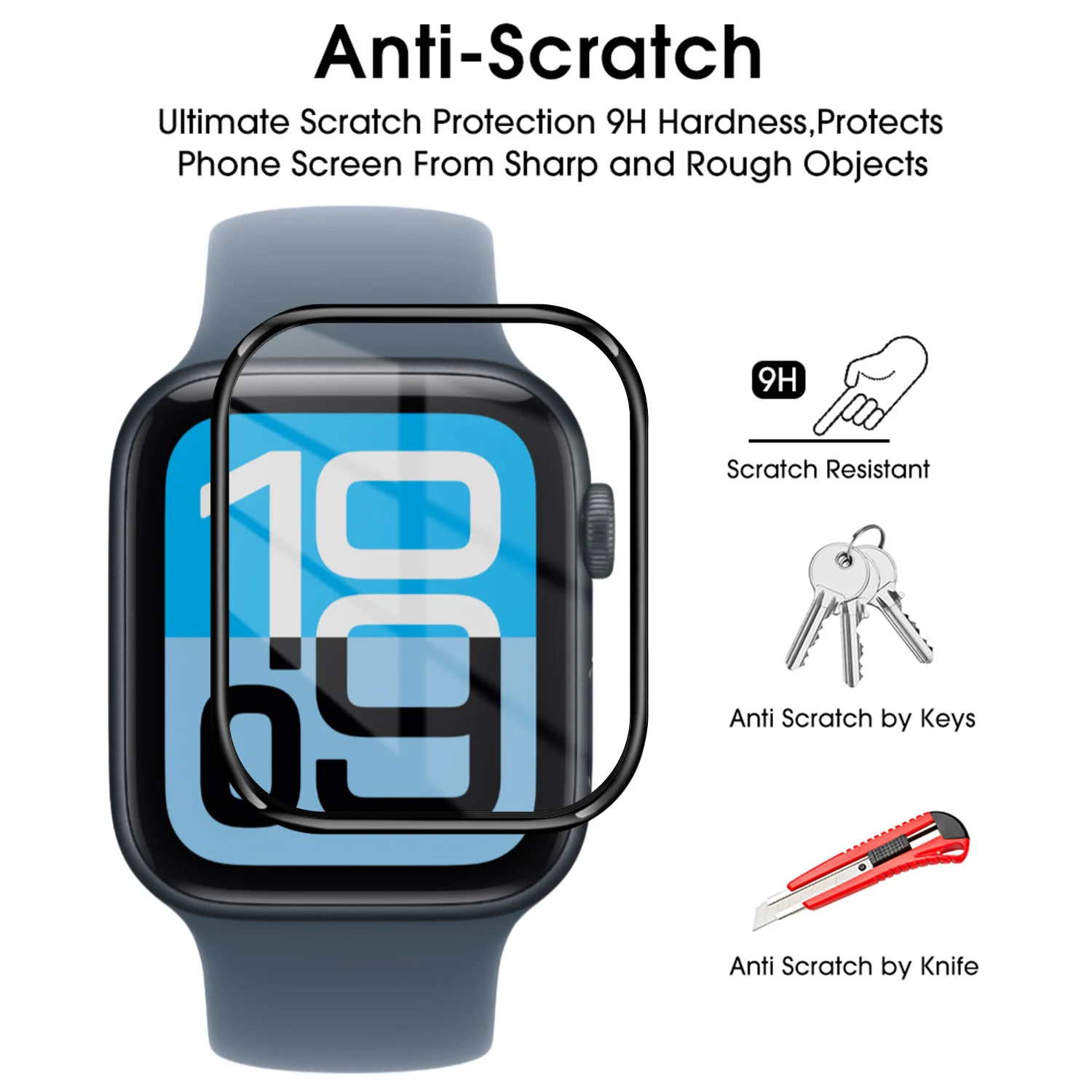 Película protectora de pantalla para reloj inteligente, no de vidrio para Apple Watch SE 3, 40mm, 44mm, películas de hidrogel suaves Ultra transparentes para iWatch SE3 - imagen 3